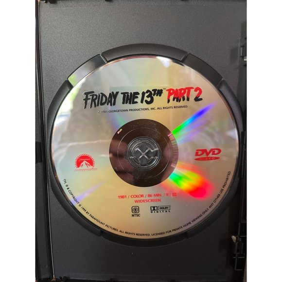 Lot of 3 Friday the 13th DVD's Widescreen Collection Original Part 2 & Part 3 - Picture 4 of 6